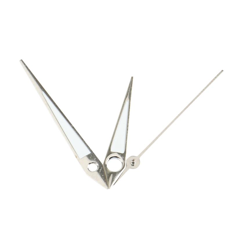 

AB34-5X Watch Hands Silver Hands Watch Green Super Luminous Suitable For NH35, NH36 Movement B срібний