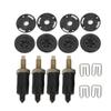 16 Pcs/Set HDI Engine Cover Clip Bolt Bonnet Round Hood Kit Fit For Peugeot 207 406 607 206 Citroen Berlingo C4 C5