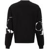 Calvin Klein Auffälliges Sweatshirt mit Buchstabenaufdruck, lässiger Rundhalsausschnitt, Herren-Sweatshirt, Schwarz J321659