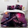 A-Apex Legends Game Gamer Cartoon Dekbed Beddengoed Set Dekbedovertrek Bed Set Dekbedovertrek Kussensloopking Queen Size Beddengoed Set