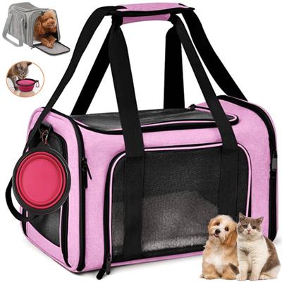 Foldable Pet Cat Carrier Small Medium and Large Small for with Soft Dog Pet Carrier Bag Carrier, Bag, Dog, Cat, Dog, Rabbit, Odorless,