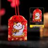Japanese Omamori Knot Lucky Bag: Embroidered Brocade Pendant for Car or Home Wealth Attraction