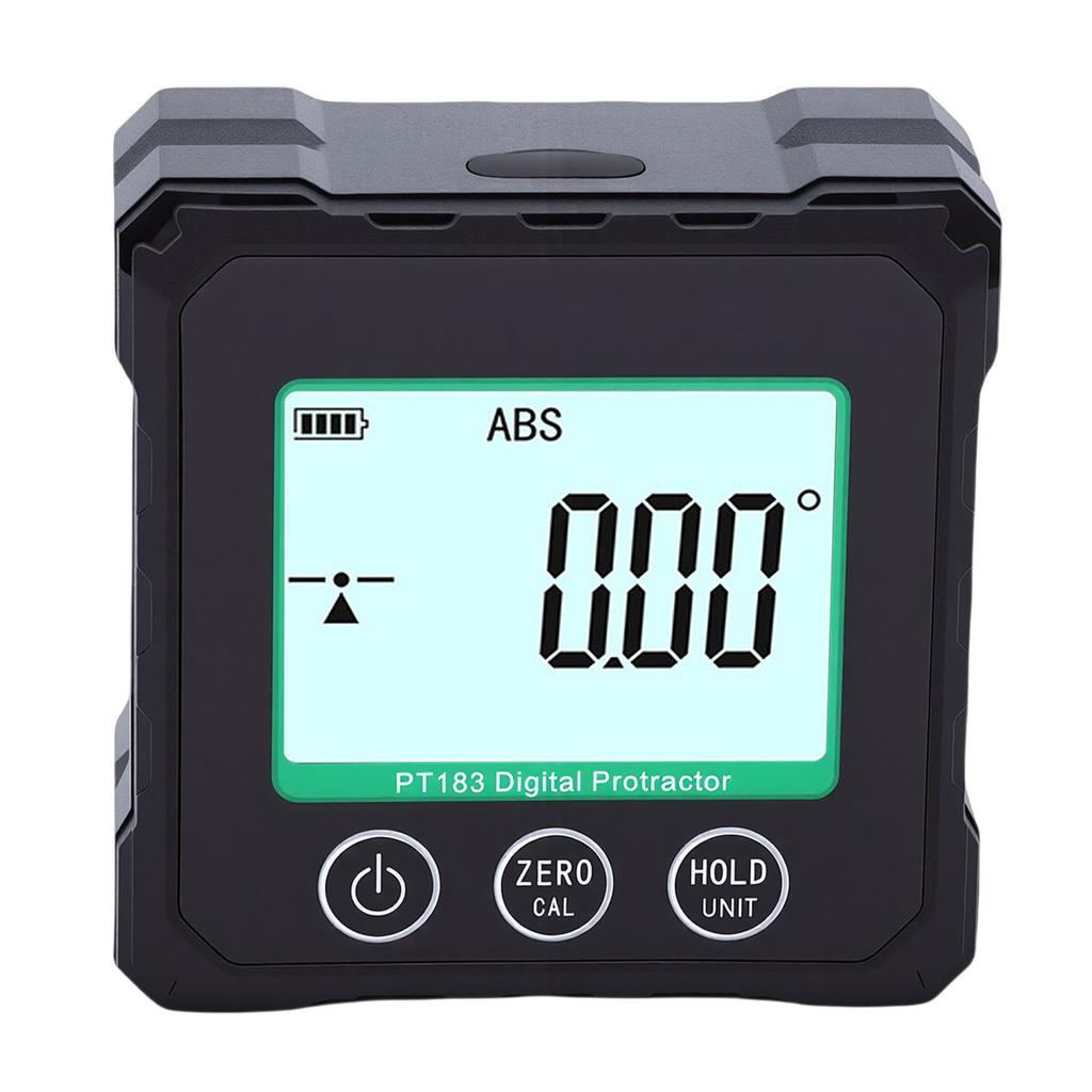 Digital Angle Finder with Electronic   Inclinometer Protractor 4 Side Strong Magnet 90 Degree Angle Gage Woodworking Measuring Tool with Backlit