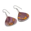 Natural Mookaite Gemstone Handmade 925 Sterling Silver Earring 1.58" AE-11455