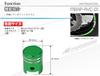 MOTO BASE Motorcycle Air Valve Cap | MBAP-AVC-01 | Red (Piston Type)