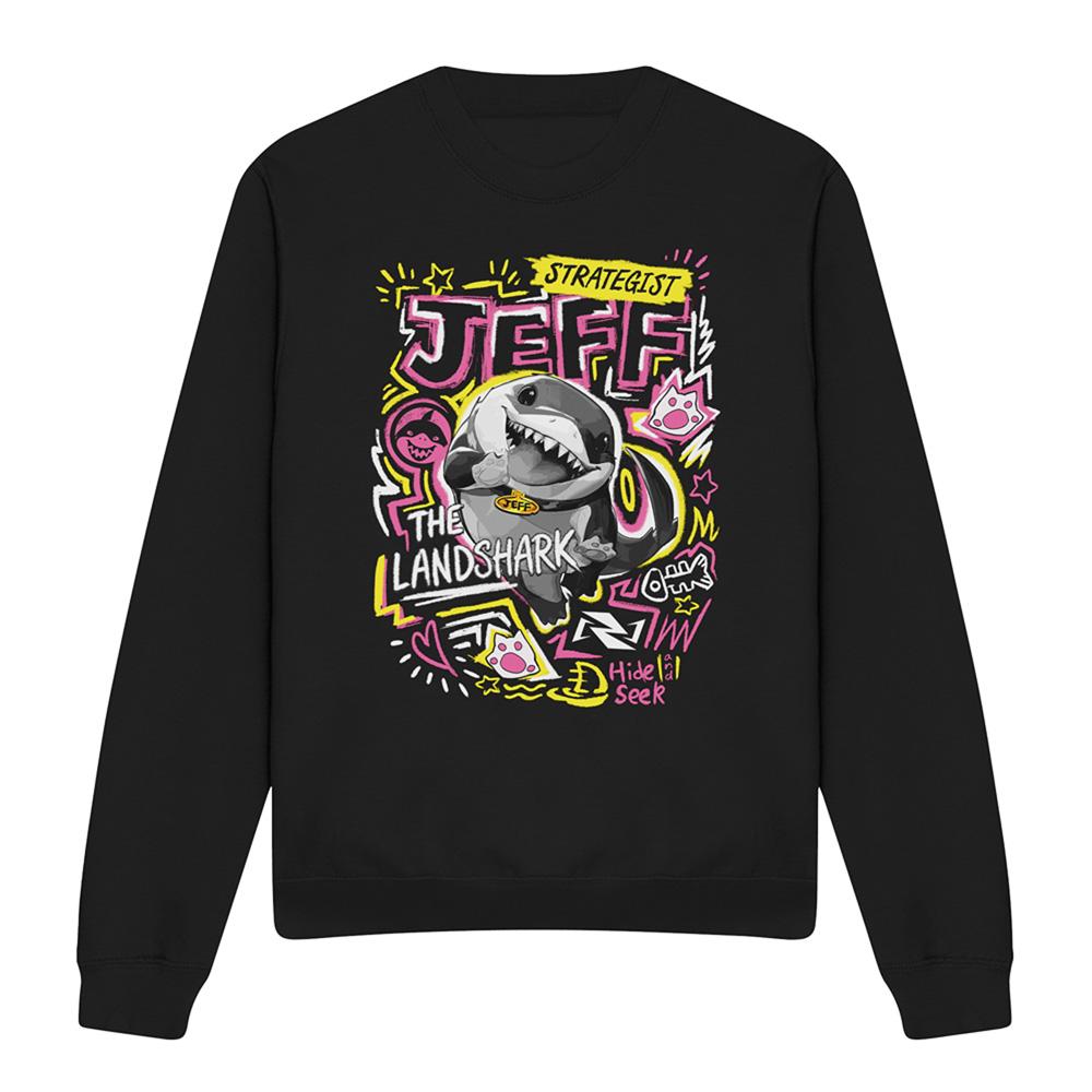 Marvel Rivals Unisex Adult Jeff the Land Shark Marker Sweatshirt