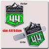 3D Metal 4X4 Mountain Cross Country Badge Auto 4WD Emblem Car Stickers Styling Decals Accessories