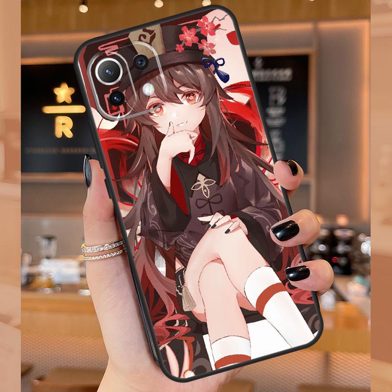 Hu Tao Genshin Impact Case For Xiaomi 15 Ultra 14 13T 14T 15T Pro 17 Pro Max POCO F8 F7 F5 F6 X3 X5 X6 X7 Pro Cover