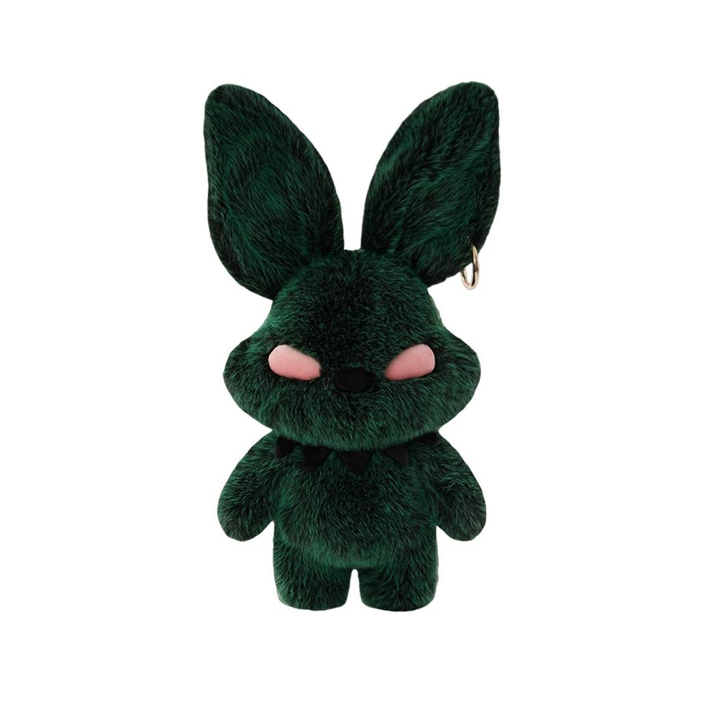 Plush Bunny Doll Soft Stuffed Animal Toy Halloween Themed Collectible Plushie with Detailed Features and Textured Fur for Display or Gift
