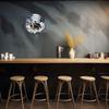 Vintage Wolf Aluminum Sign, Round Metal Wall Art Plaque for Home Bar Cafe Garden Decor