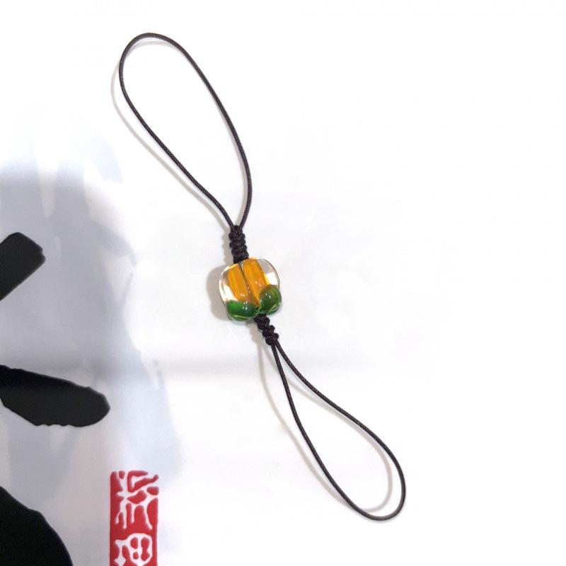 

Dual-Purpose Mobile Lanyard with Card Holder and USB Ornament, Woven Design