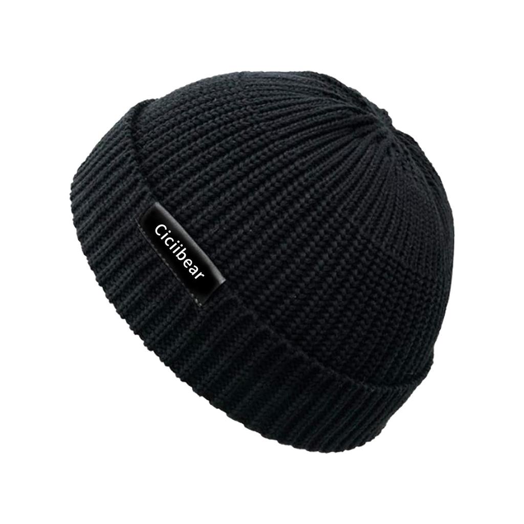 Winter Knit Watch Knit Stylish Knit Beanie for Fall and Solid Climbing [ciciibear] Men's Hat, Large, Warm, Cap, Women's Cap, Winter, Shallow, Thick,