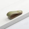 Furniture Wardrobe Head Layer Leather Pull Handles Children's Anti-Collision Cabinet Door Drawer Leather Handle