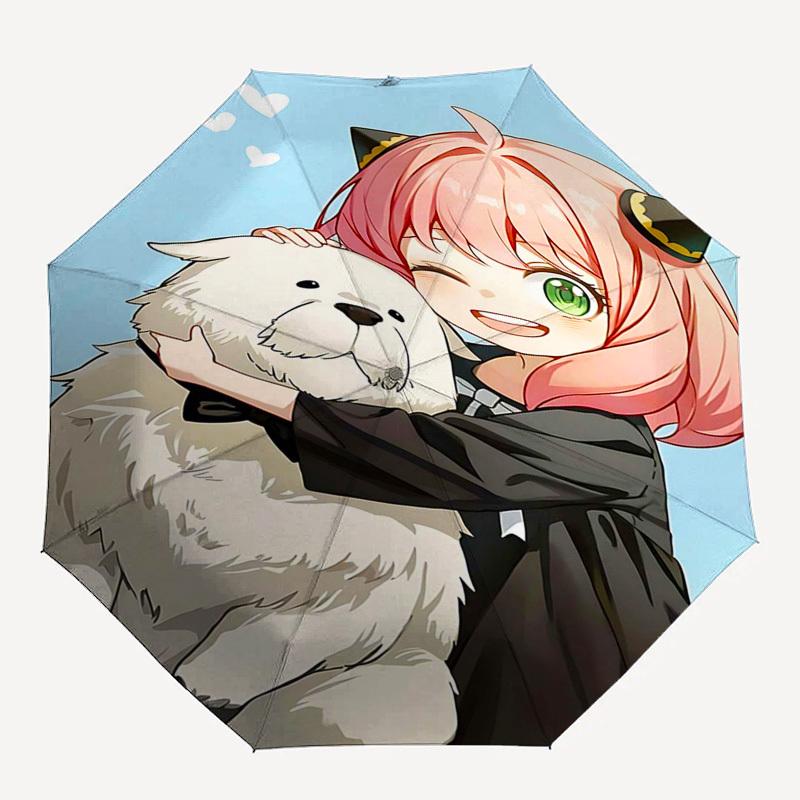 1pc Cat Ears Adventure: Automatic Opening Umbrella with Foldable Design for Outdoor Enthusiasts - Perfect Gift for Fans and Travelers!P094