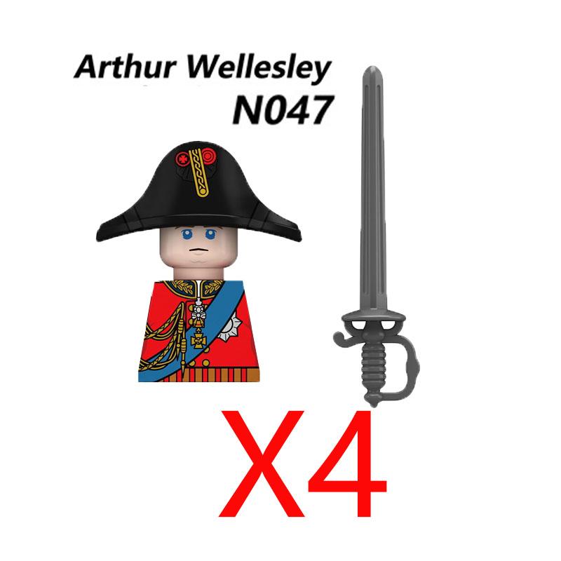 Military Medieval Building Blocks Napoleonic Wars Castle Knight Soldier Figures Weapons Guns British French Army Infantry MOC