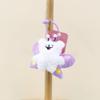 Love Butterfly Wings Maltese Keychain Cute Backpack Decorative Doll Pendant