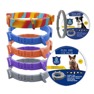 Collar antiparasitario retráctil para mascotas, antipulgas y garrapatas, 8 meses de protección, antimosquitos, prevención de insectos, suministros para mascotas.