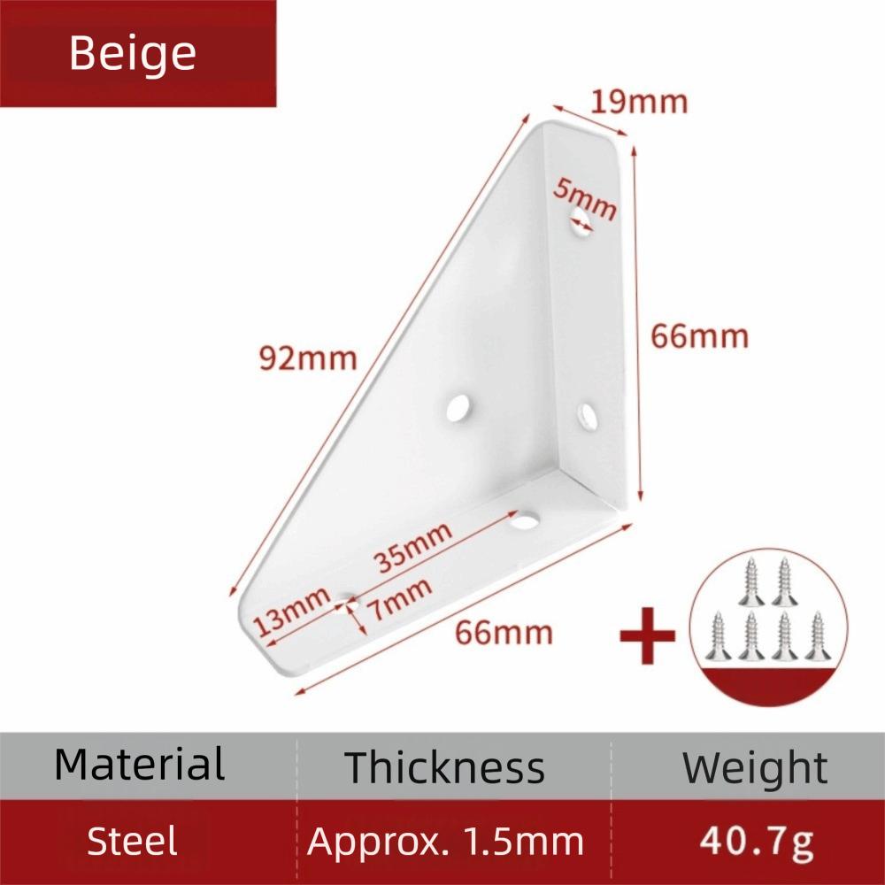 4pcs Pack Triangular Reinforcement Corner Brackets Cabinet Support Bracket Cabinet
