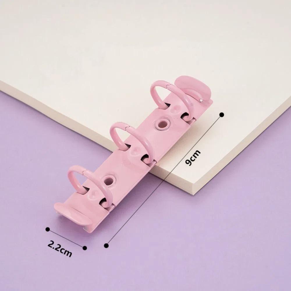 

Высококачественные металлические спиральные кольца Зажим для переплета DIY Кольца для листов А8 Зажимы для бумаги Офис Pink-1PC