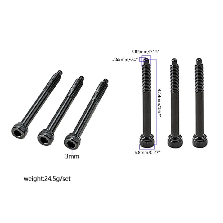 6 Pcs Guitar Tremolo Bridge Saddle String Lock Screw Hardware Easy to Install