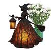 Halloween Witch Decor Table Centerpiece Sign for Home UV Resistant Halloween Witch Light Decoration for Porch Kitchen Lawn