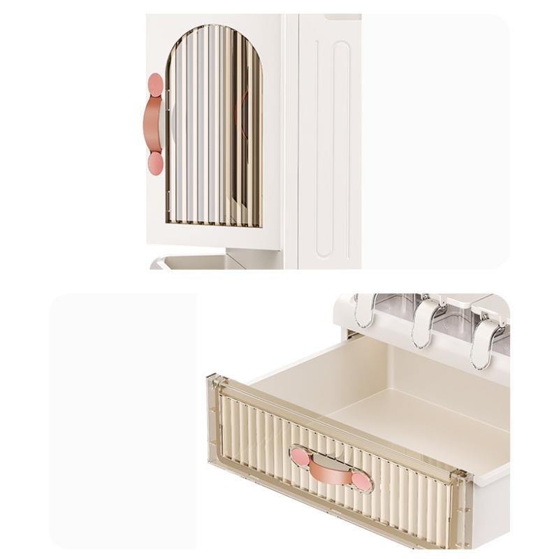 Kitchen Condiment Storage Rack Chopsticks Knife Holder Countertop Multi-functional Seasoning Kitchen Utensils Storage Rack Multi-layer Storage