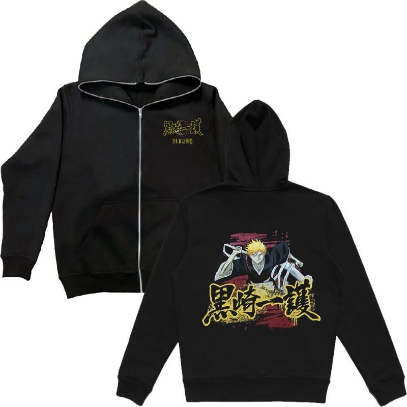 Oversized Y2K Streetwear Hooded Zip-Up Sweatshirt Men Women Loose Fit Graphic Print Long Sleeve Pullover