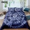 Tie Dye Duvet Cover Psychedelic Bohemian Gypsy Exotic Spiral Colorful Twin Bedding Set Microfiber Double Queen King Quilt Cover