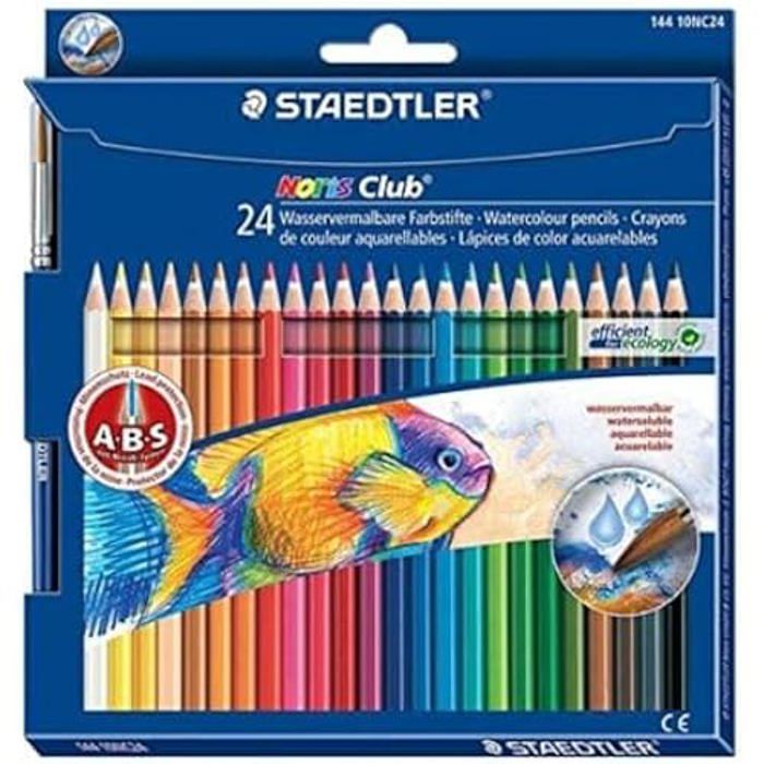 Crayons De Couleurs Pour Aquarelle - Staedtler - Noris - Lot De 5 - Mine Aquarelle - Couleurs Variées