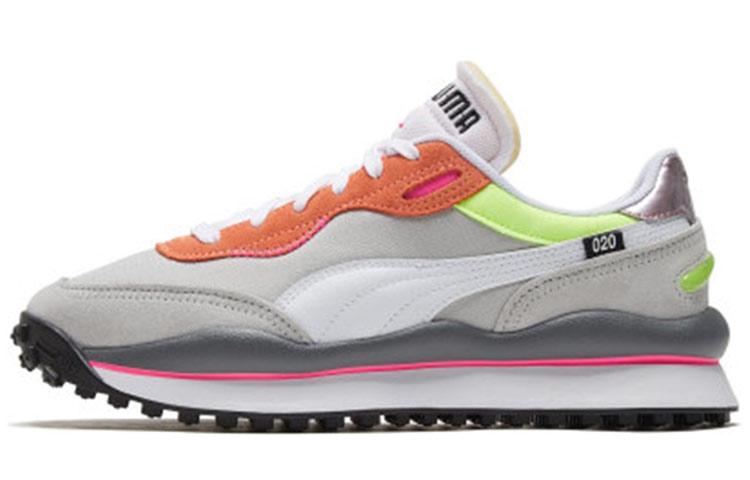 PUMA Style Rider Play On  Grey Orange  371150-03 35.5