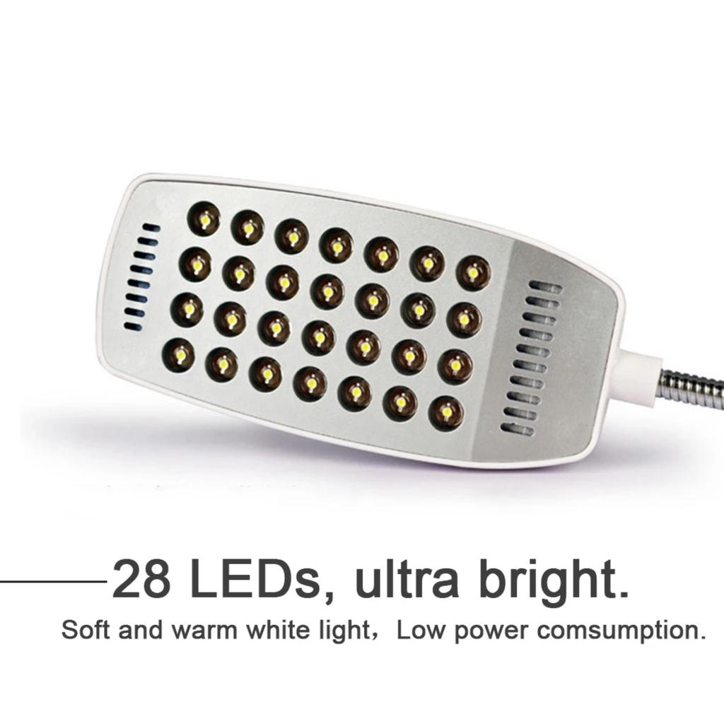 New 28 LEDs Super Bright Book Light DC5V USB Reading Night Lights Flexible Table Lamp Power Bank Laptop Notebook Computer