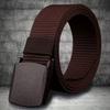 Men's and Women's Anti-Allergy Nylon Belt - Smooth Buckle for Casual, Formal, Outdoor and Daily Wear | Unisex Belt | Large Size Belt