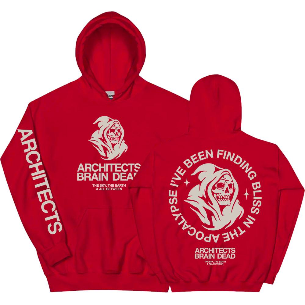 BRAIN DEAD REAPER HOODIE Architects THE SKY THE EARTH & ALL BETWEEN Sweatshirt Herbstmode Herren Pullover Kapuzen-Fleece-Tops
