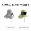 Breathable Sun Protection Mask Mirror/Clear Mask Face Mask Sun Hat Sunscreen Mask  Summer
