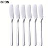2/6Pcs Stainless Steel Butter Knife, Breakfast Knife, Sandwich Spreader Knife, Cheese Spatula, Kitchen Butter Spatula