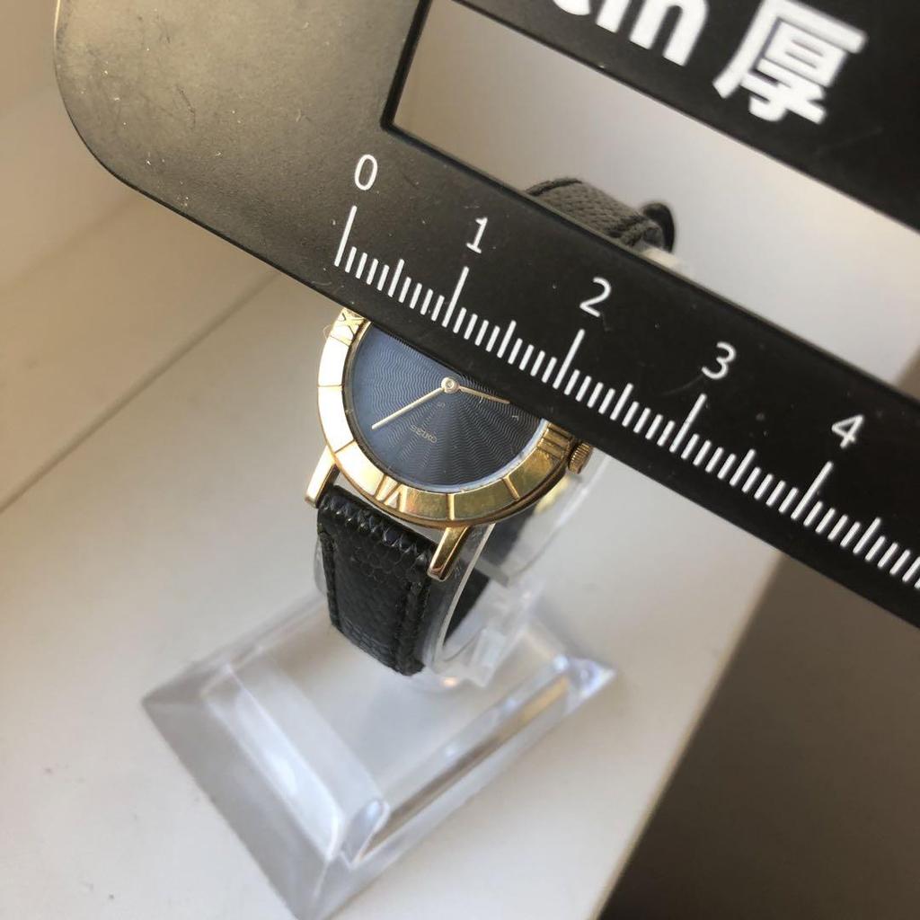 [USED] SEIKO Respoir Quartz Watch, Black/Gold