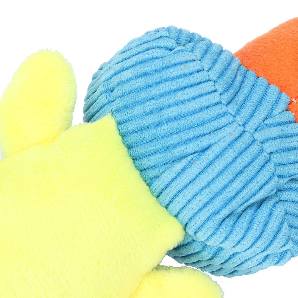 2PCS Set Pet Dog Squeak Chew Toy Soft Plush Duck Monkey Sound Toys