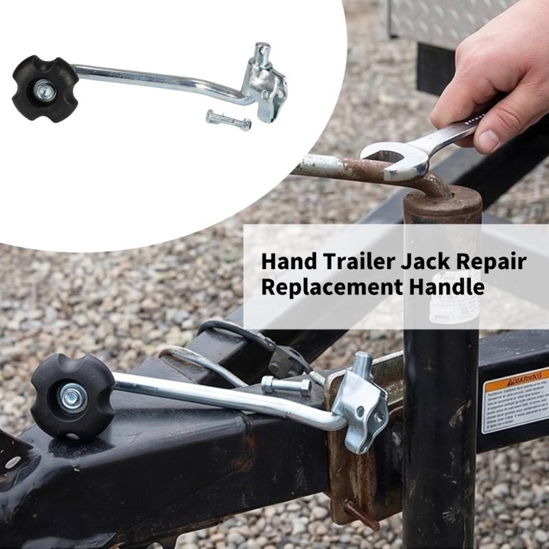 Heavy Duties Steel Replacement Handle For Hand Crank Trailer Jacks With Ergonomic Grip And Rusts Resistant Finishing M4YD