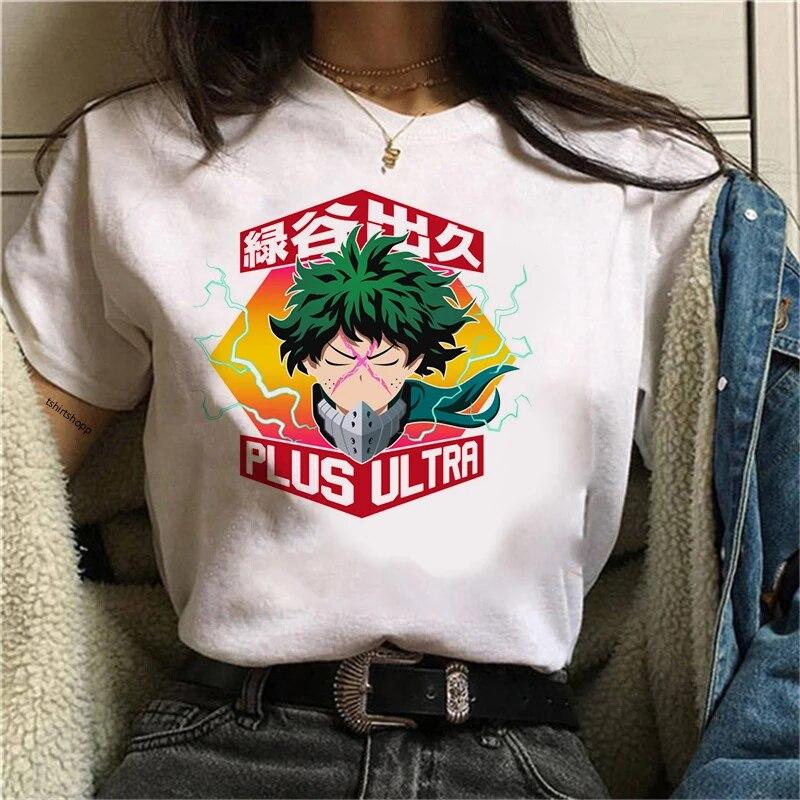 Anime Clothes Shoto Todorok TShirt Deku Harajuku TShirts My Hero Academia T-Shirt Boku No Hero Academia Tshirt Bakugou TShirt Unisex