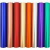 12x39 Inch Metallic Adhesive Vinyl Sheet - 8 Assorted Colors for Cut Cameo Silhouette Cutters 3D Car Mug Decal DIY Craft Sticker