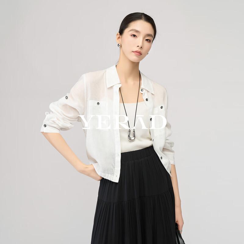 Ya Li Da Women's Casual Ramie Lyocell Blend Short Jacket