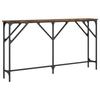 VidaXL Table console chêne fumé 140x23x75 cm bois d'ingénierie 837774