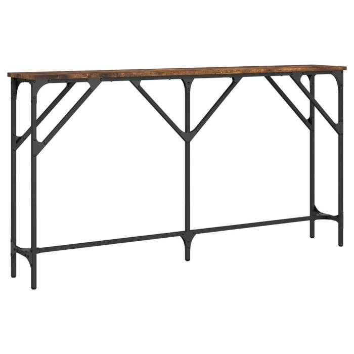 VidaXL Table console chêne fumé 140x23x75 cm bois d'ingénierie 837774