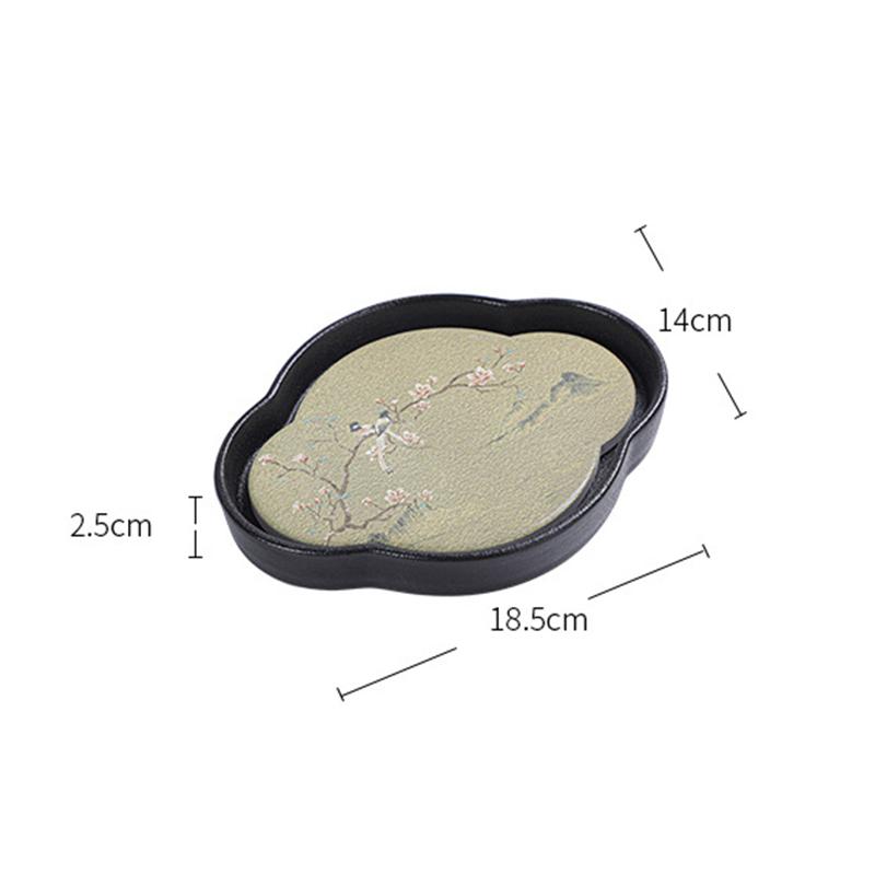 Čínský styl hrubý keramický čajový tácek konvice tácek odvodňovací tácky na vodu čajová souprava podšálek čajový obřad dekorace příslušenství