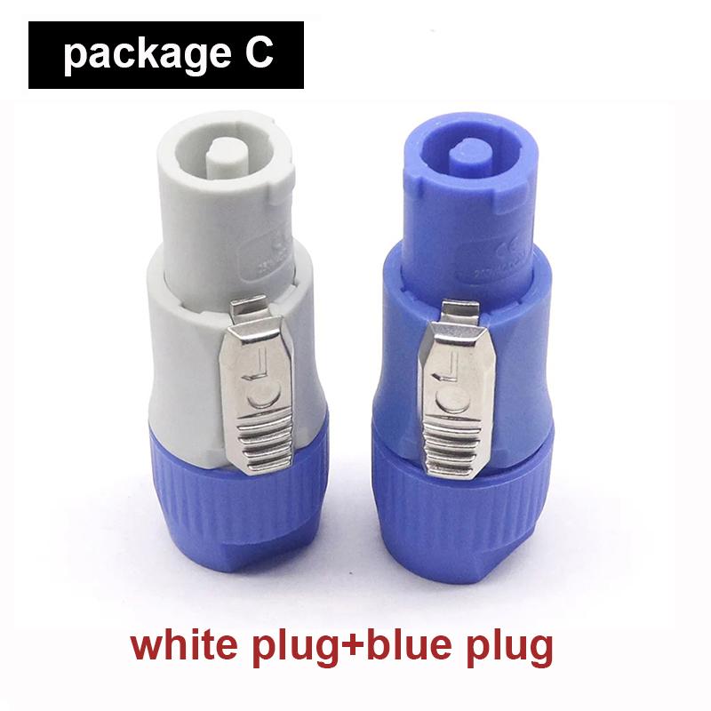 3PIN AC Powercom Connector Male Plug NAC3FCA NAC3FCB AC Cable 20A 250V Power Plug Adapter For Stage Light LED Screen