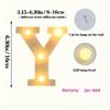 1PC LED Alphabet&Number Lights For Home,Wedding,Proposal,Birthday,Party,Photo Prop, Battery Powered White Decorative Night Light