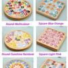 Good-Mosaic Tiles For Crafts Mixed Color Glass Mosaic Kits With Wooden Coaster For Adults,For Handmade Home Decoration