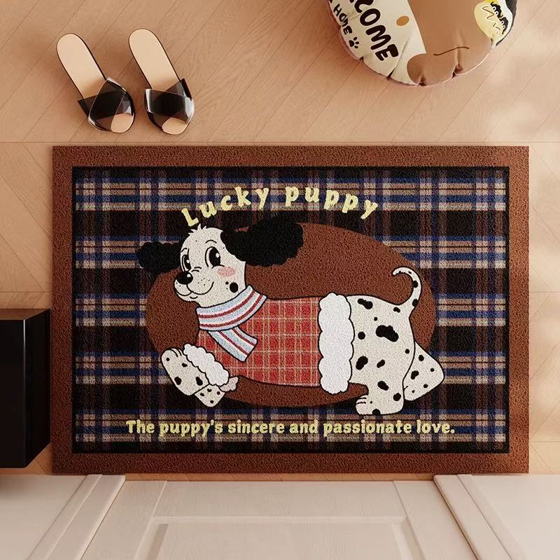 

Alfombra Retro para puerta de cachorro,anillo de seda,puerta del hogar,alfombrilla para pie,puerta de entrada,porch 40cm x 60cm