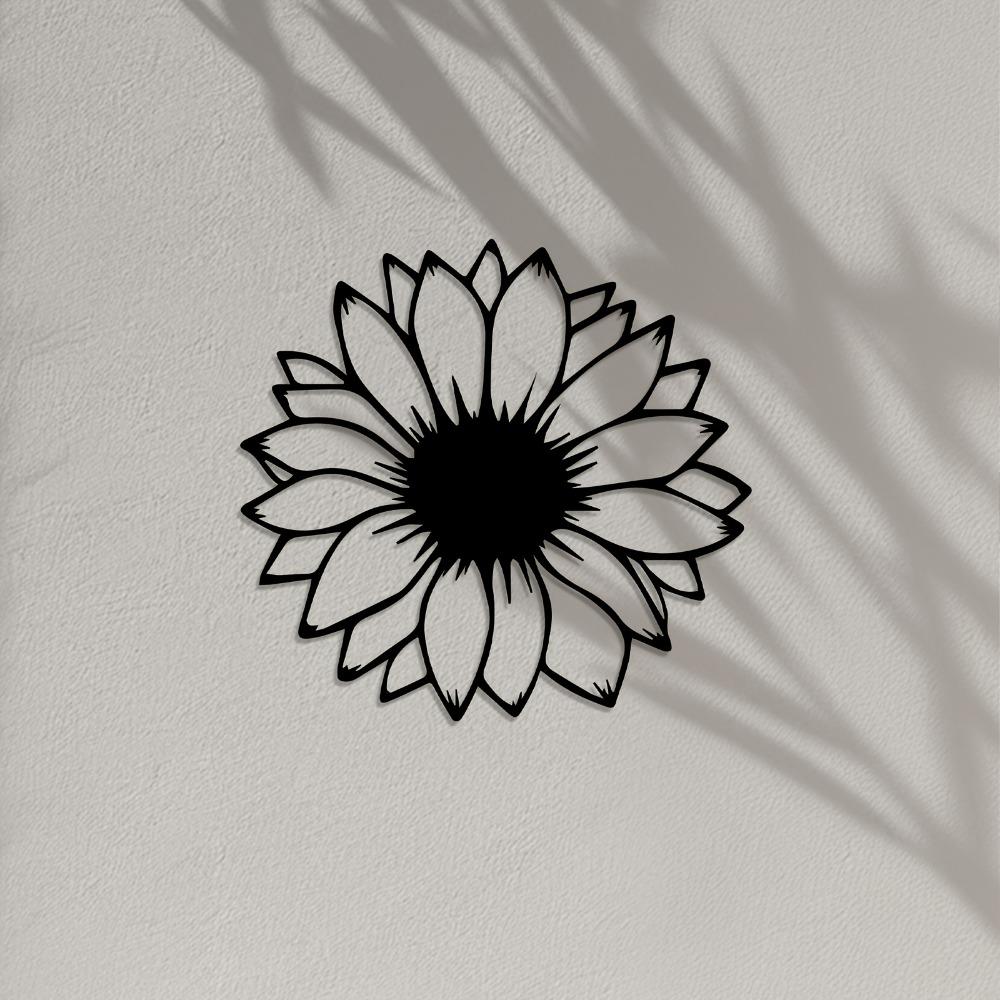 Vintage Metal Sunflower Wall Art Iron Sculpture Indoor Outdoor Home Decor