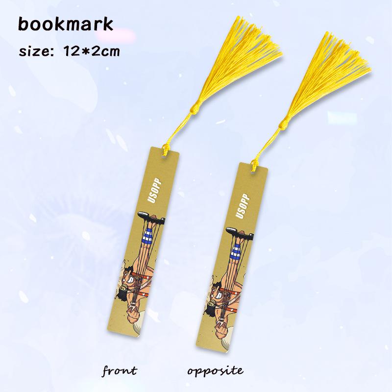 

One Piece Luffy Ace Chopper Nami Zoro Enma Metal Bookmark Anime Stationery Pendant 2D Accessories Collectibles Gifts For Fans 12 2cm